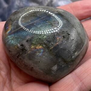 Puffy Labradorite Heart #B